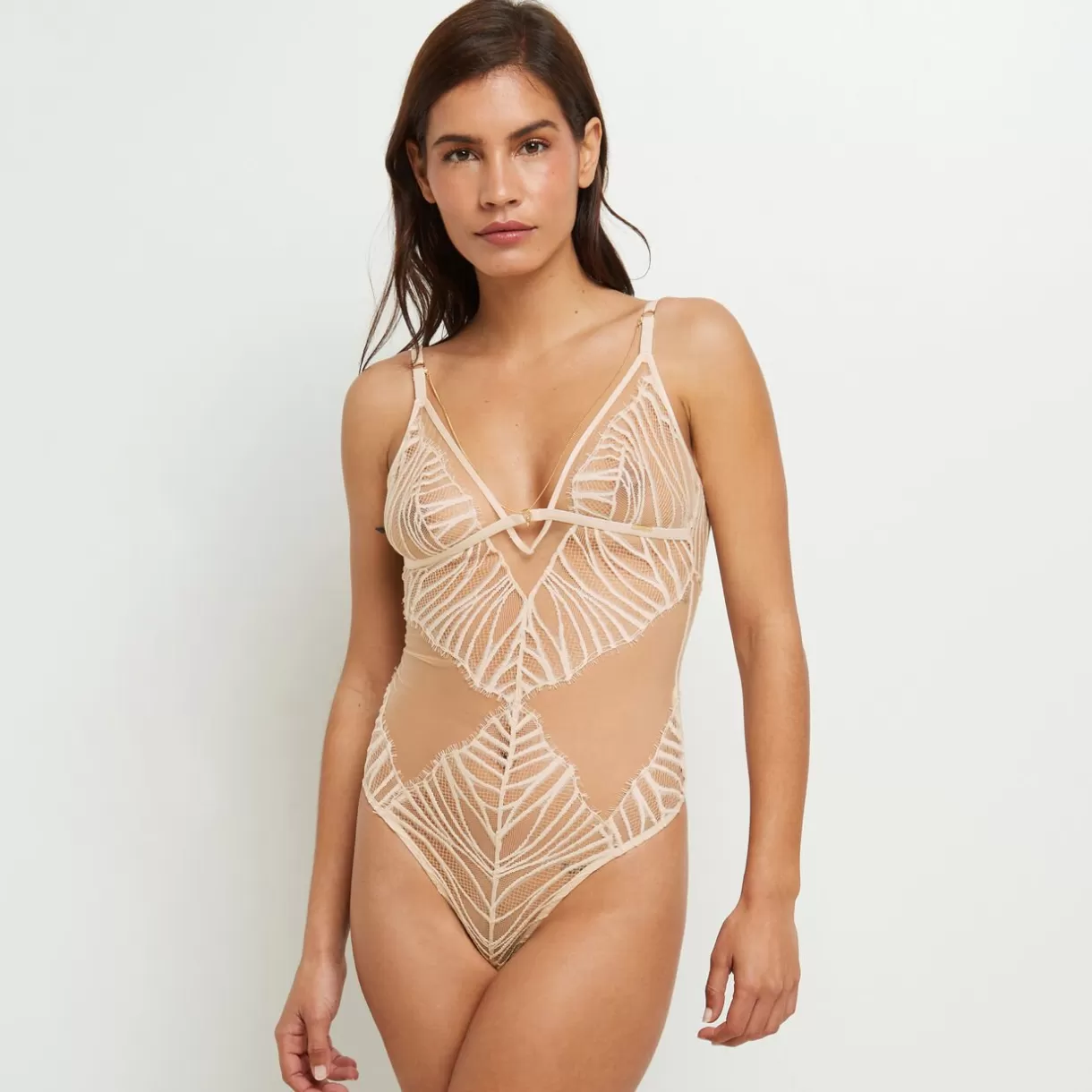 Soutiens-gorge & Bodys Sexy | Body<DAVINA BODY DENTELLE ECRU