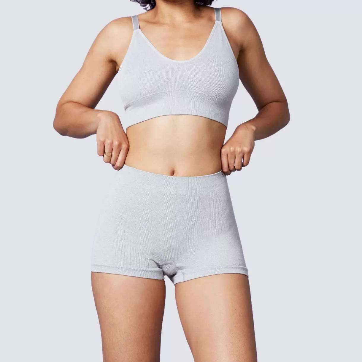 Shorty / Shorty-string<DOODIE BOXER SANS COUTURE GRIS