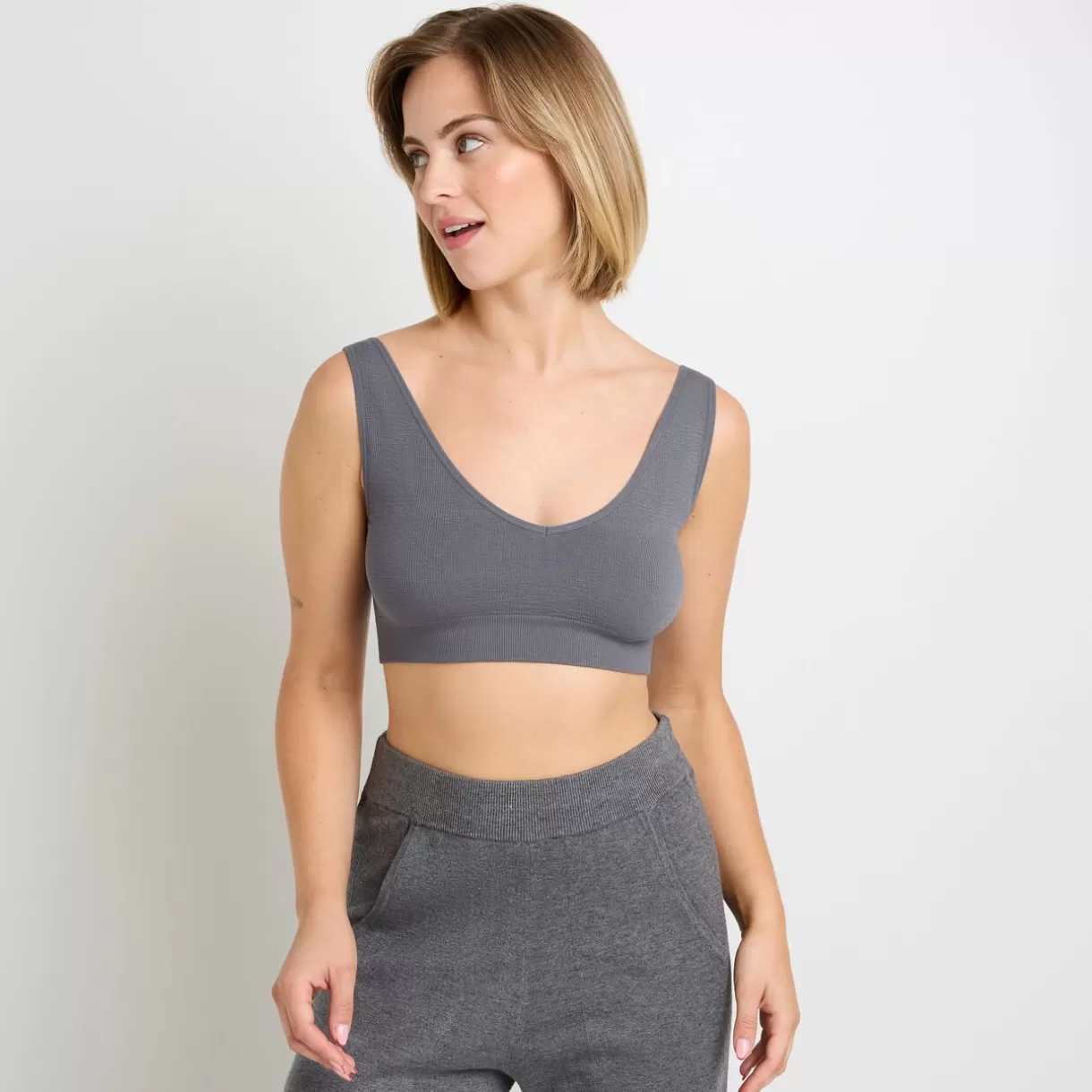 Haut De Pyjama | Pyjama<FIDELE BRASSIERE ANTHRACITE
