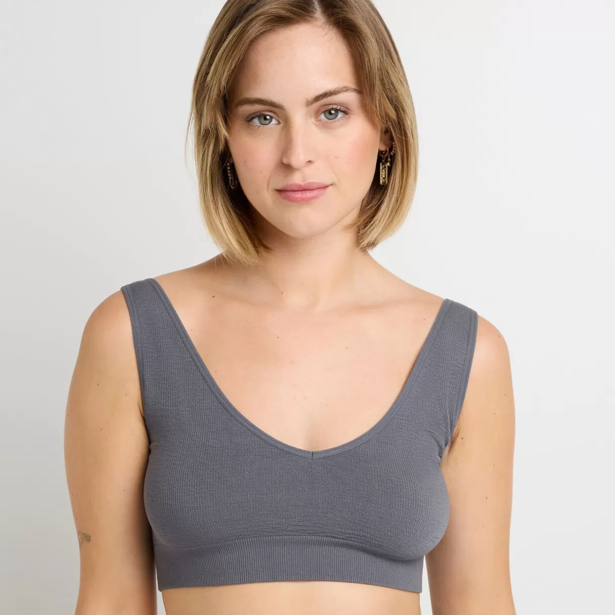 Haut De Pyjama | Pyjama<FIDELE BRASSIERE ANTHRACITE
