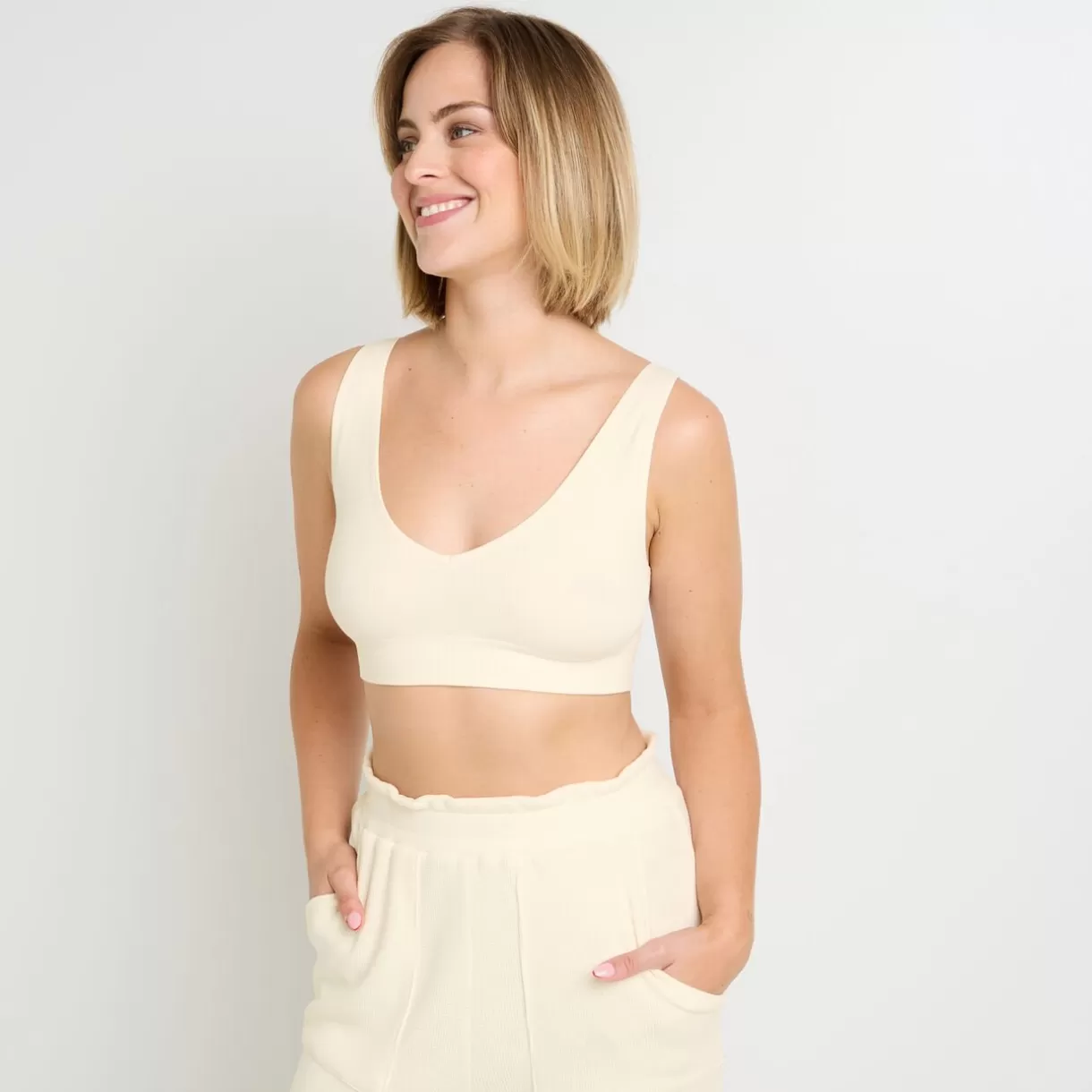 Haut De Pyjama | Pyjama<FIDELE BRASSIERE ECRU