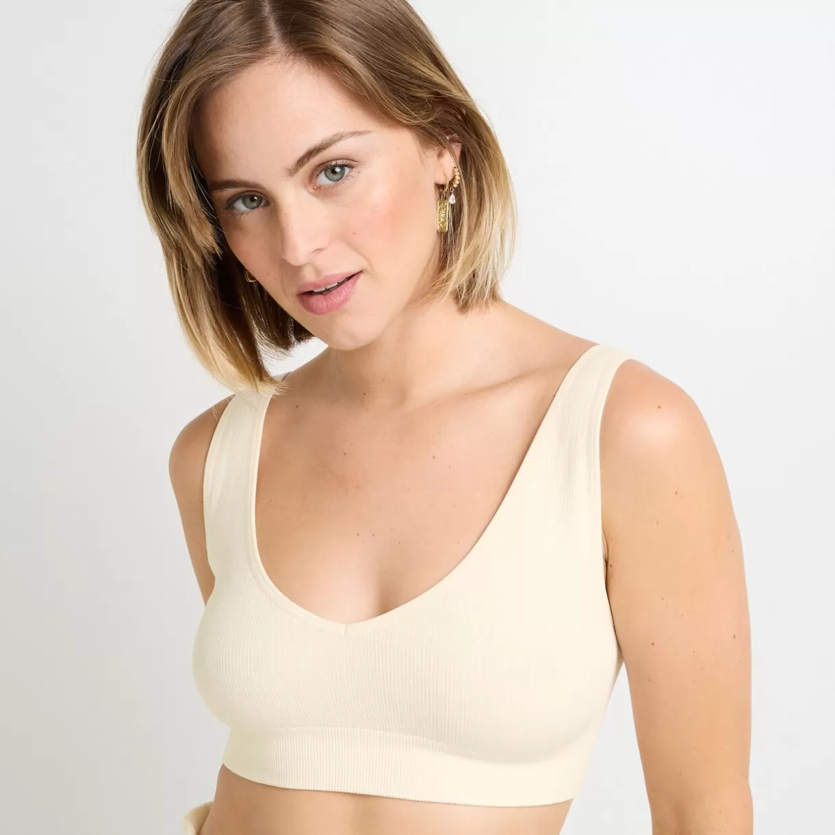 Haut De Pyjama | Pyjama<FIDELE BRASSIERE ECRU