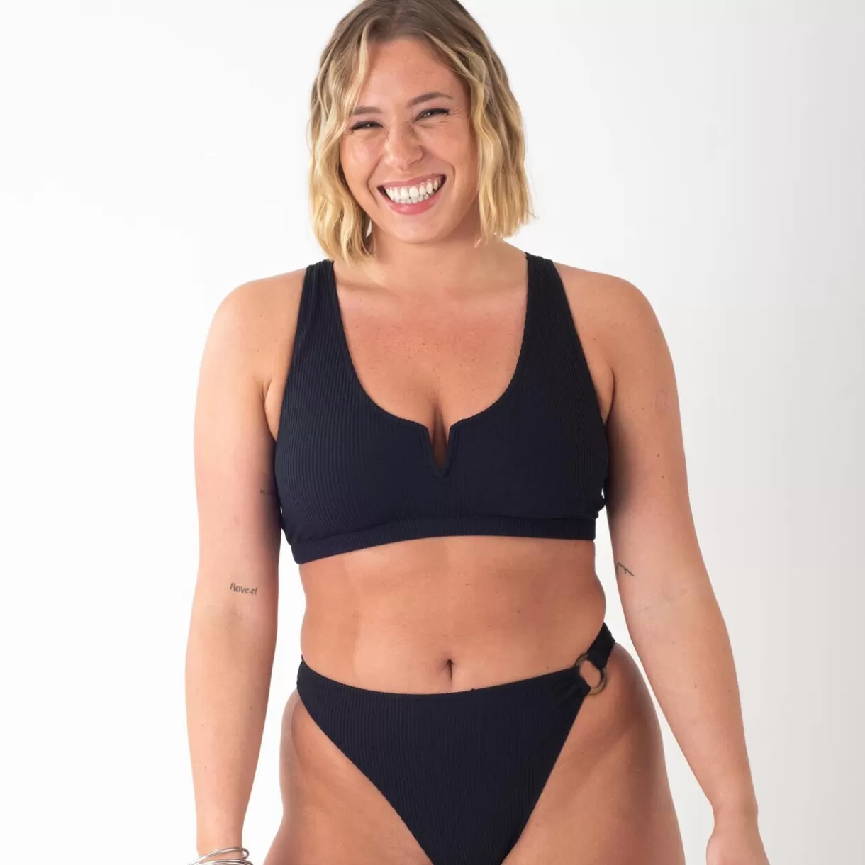 Maillot De Bain Poitrine Généreuse (e, F Et G) | Maillot De Bain 2 Pièces<GALON BRASSIERE MAILLE GAUFREE DOS CROI NOIR