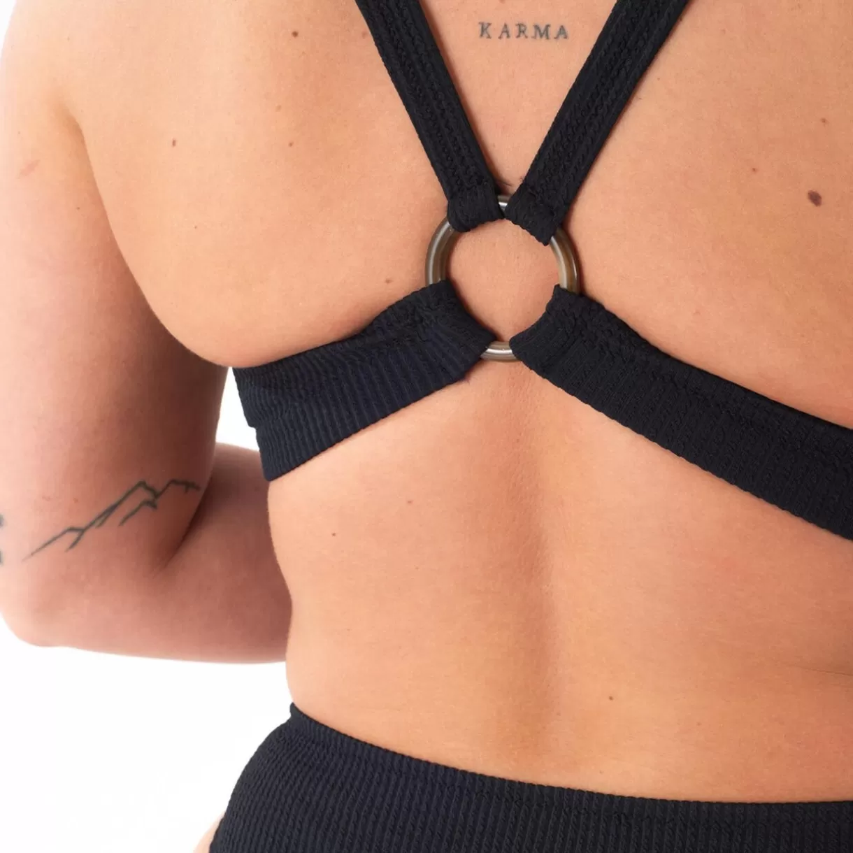 Maillot De Bain Poitrine Généreuse (e, F Et G) | Maillot De Bain 2 Pièces<GALON BRASSIERE MAILLE GAUFREE DOS CROI NOIR