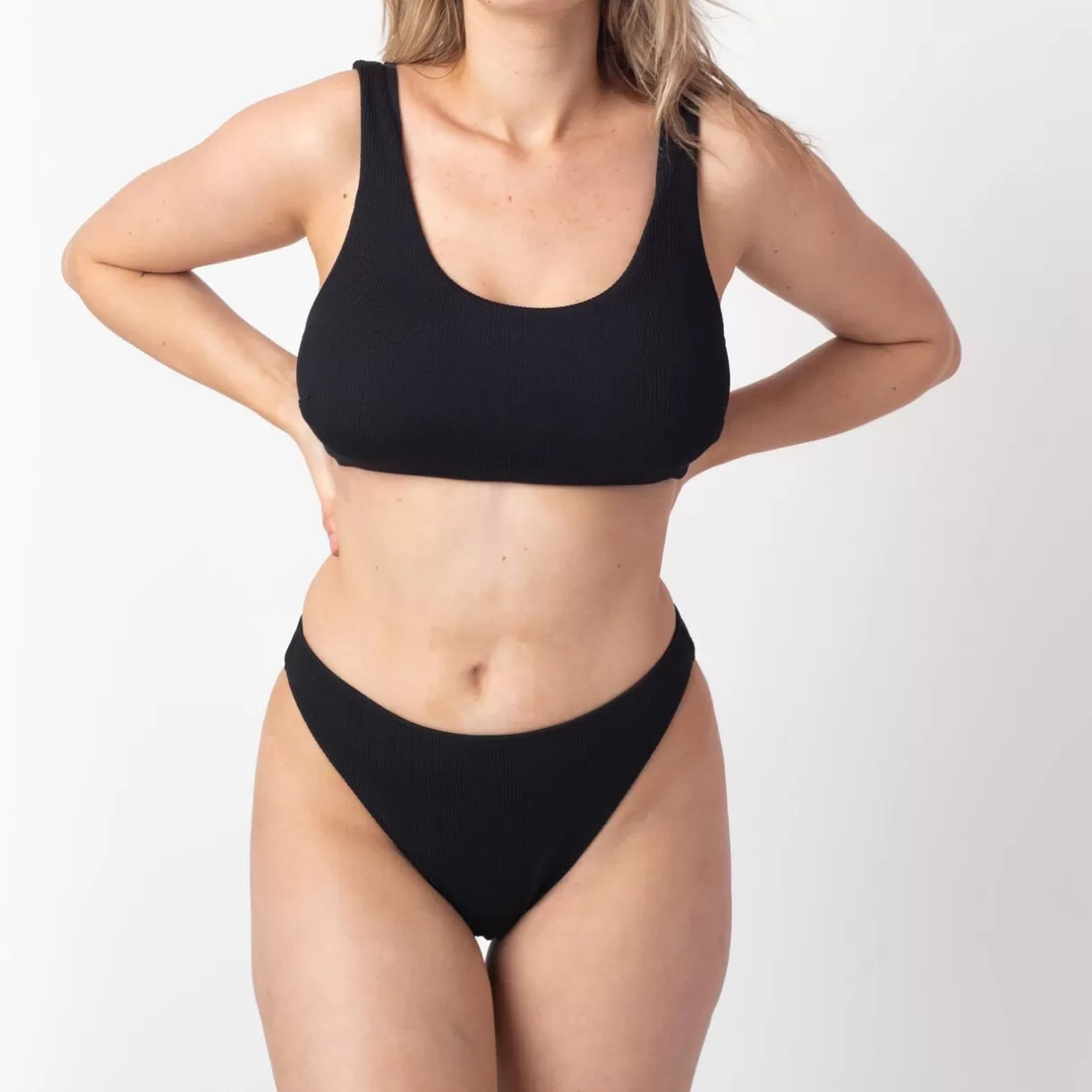 Maillot De Bain Poitrine Généreuse (e, F Et G) | Maillot De Bain 2 Pièces<EPI BRASSIERE MAILLE GAUFREE NOIR
