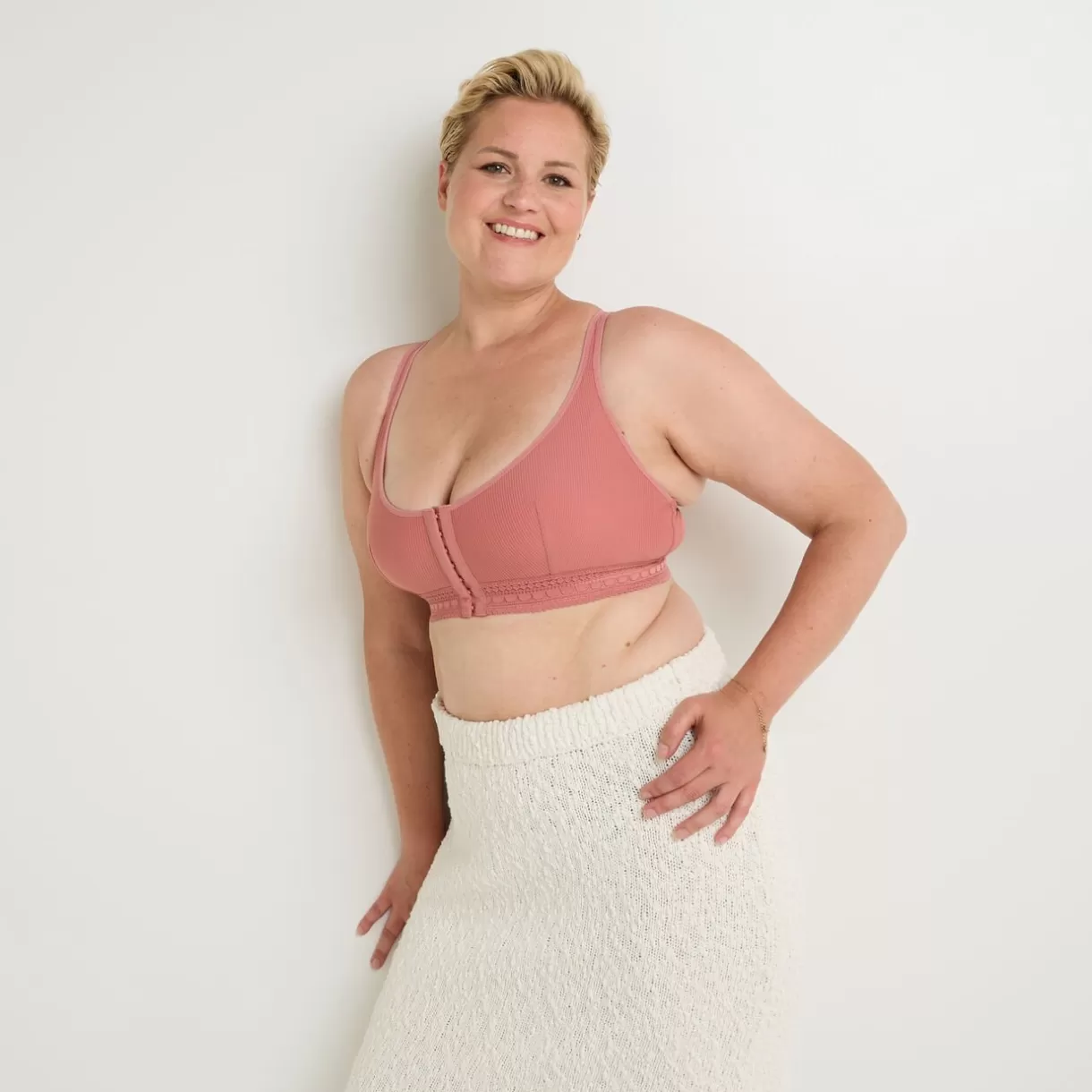 Soutien-gorge Sans-armatures / Triangle<BEN BRASSIERE POST-OP ROSE