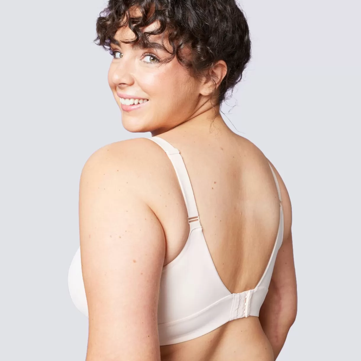 Soutien-gorge Sans-armatures / Triangle | Poitrine Généreuse (bonnets E, F Et G)<LOLLIE BRASSIERE ROSE