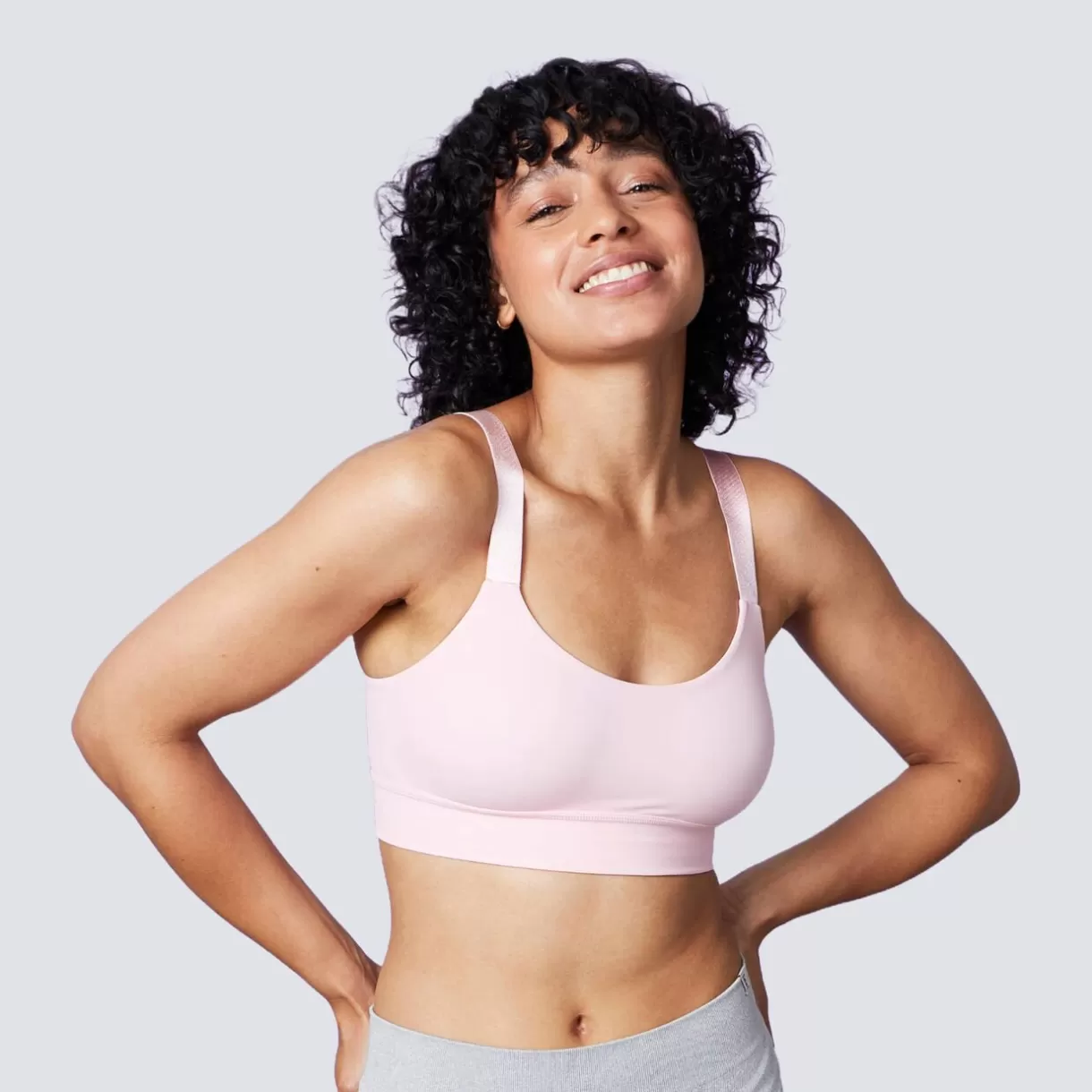 Soutien-gorge Sans-armatures / Triangle<FANTASIA BRASSIERE SPORT DOUX ROSE
