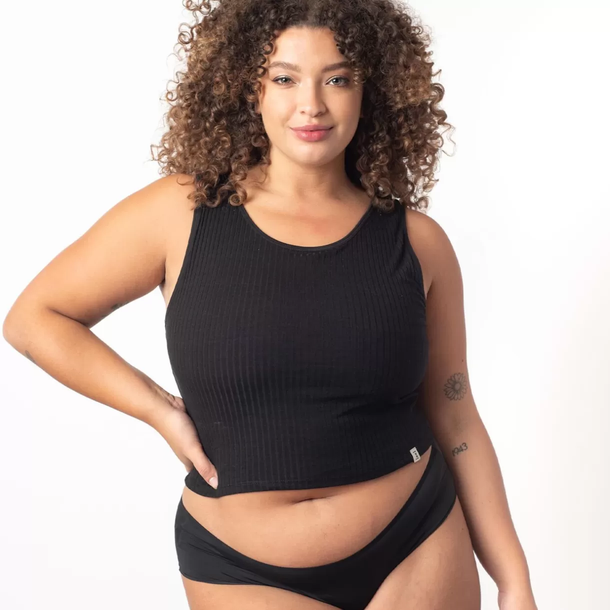 Haut De Pyjama<DALIE CROP TOP BRASSIERE INTEGREE NOIR