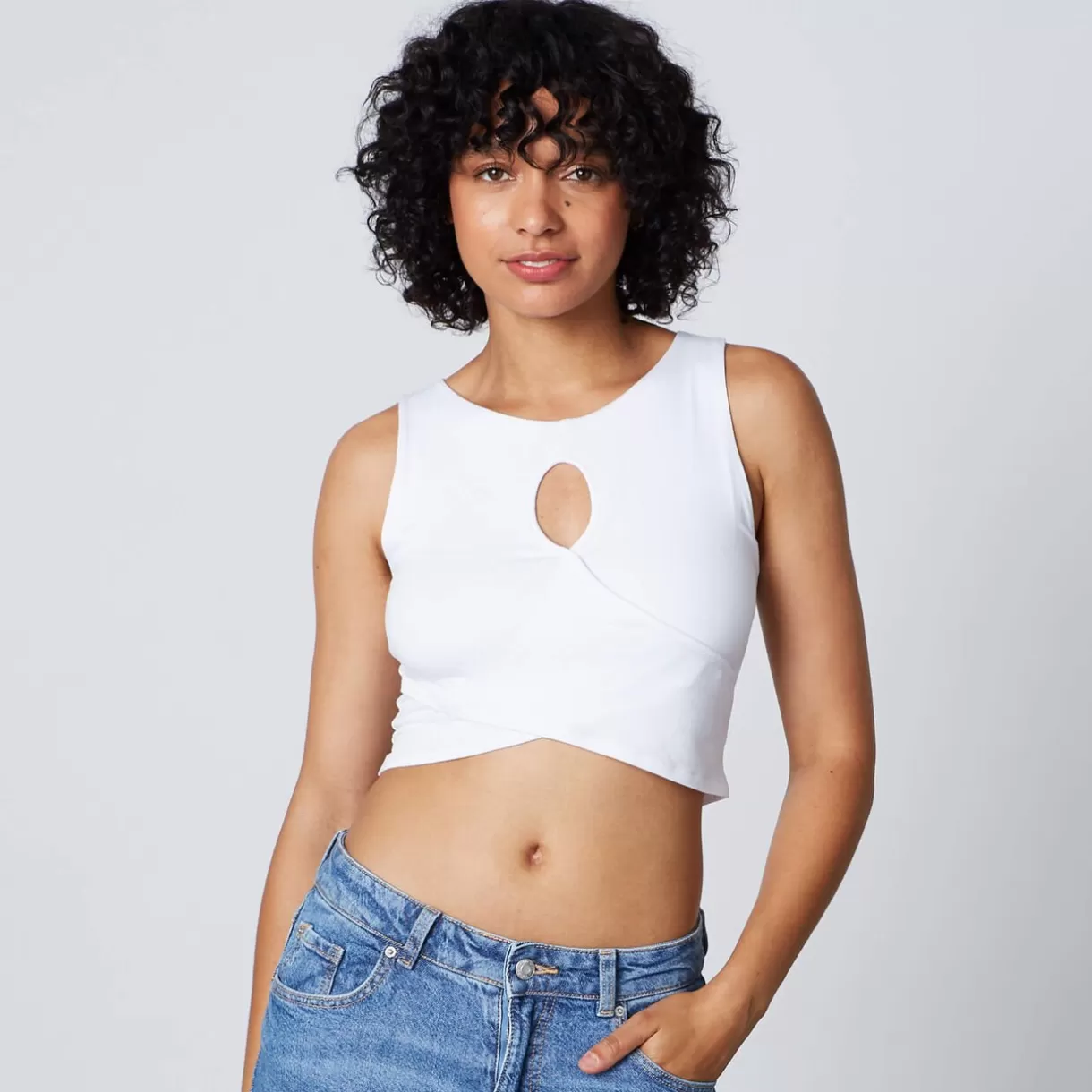 Haut De Pyjama | Soutien-gorge Sans-armatures / Triangle<IRIS CROPTOP BLANC