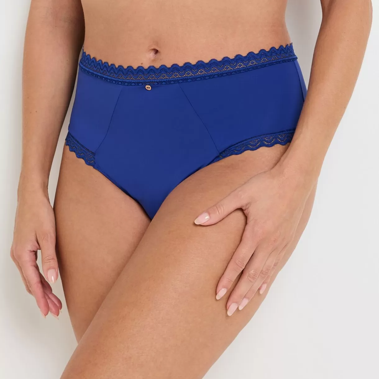Culotte Taille Haute<DOUCE CULOTTE TAILLE HAUTE MICROFIBRE BLEU