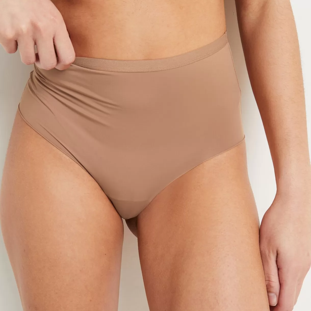 Culotte Taille Haute<PERFECT CULOTTE TAILLE HAUTE MICROFIBRE PEAU BRONZEE PEAUBRONZEE