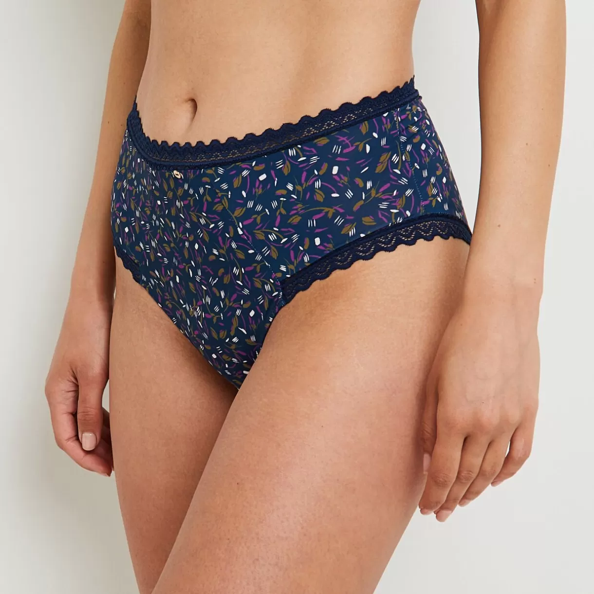 Culotte Taille Haute<DOUCE CULOTTE TAILLE HAUTE MULTICO BLEU MULTICOBLEU