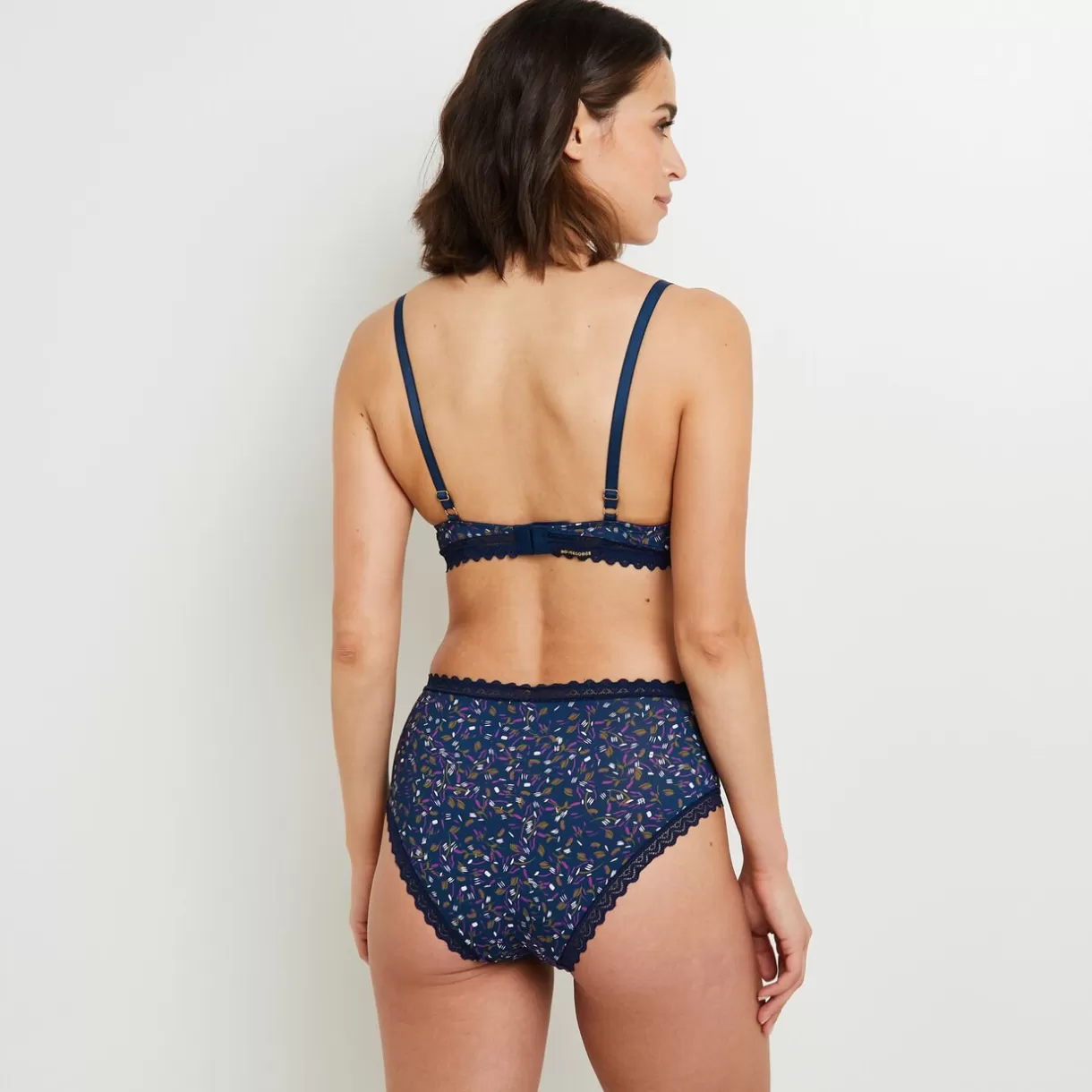 Culotte Taille Haute<DOUCE CULOTTE TAILLE HAUTE MULTICO BLEU MULTICOBLEU