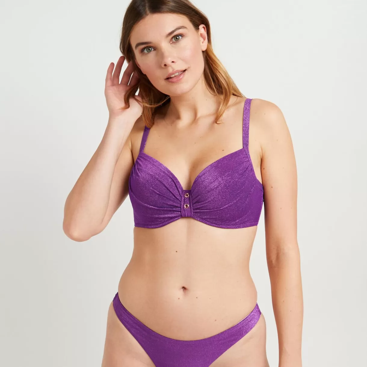 Maillot De Bain Poitrine Généreuse (e, F Et G) | Maillot De Bain 2 Pièces<MOOREA MAILLOT DE BAIN AMPLI EMBOITANT VIOLET