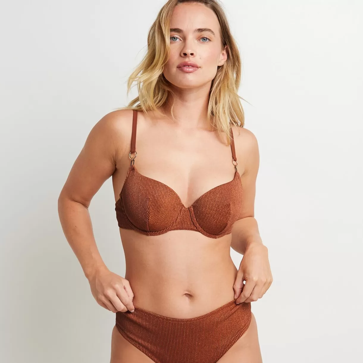 Maillot De Bain Poitrine Généreuse (e, F Et G) | Maillot De Bain 2 Pièces<MAGMA MAILLOT DE BAIN COQUE AMPLIFORME MARRON