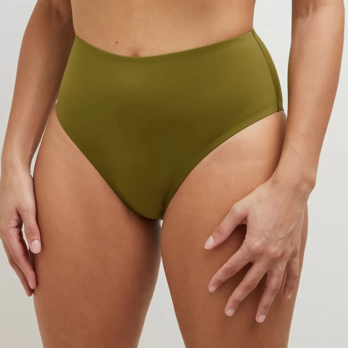 Maillot De Bain 2 Pièces<LISA MAILLOT DE BAIN CULOTTE HAUTE KAKI