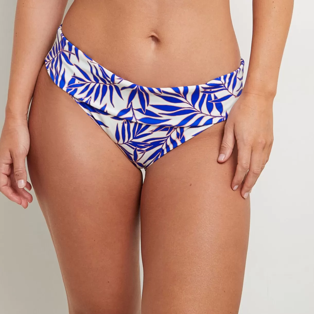 Maillot De Bain 2 Pièces<MOON MAILLOT DE BAIN CULOTTE MAXI MULTICO BLANC MULTICOBLANC