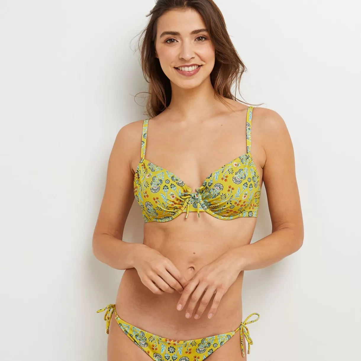 Maillot De Bain Poitrine Généreuse (e, F Et G) | Maillot De Bain 2 Pièces<MALICE MAILLOT DE BAIN EMBOITANT MULTICO VERT MULTICOVERT