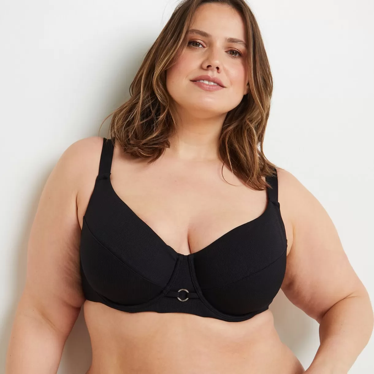 Maillot De Bain Poitrine Généreuse (e, F Et G) | Maillot De Bain 2 Pièces<MALOU Maillot de bain Emboitant NOIR