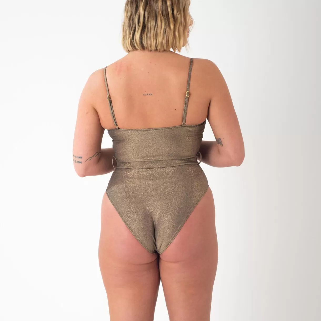 Maillot De Bain Poitrine Généreuse (e, F Et G) | Maillot De Bain 1 Pièce<GANSE MAILLOT 1P MAILLE PAILLETTEE OR