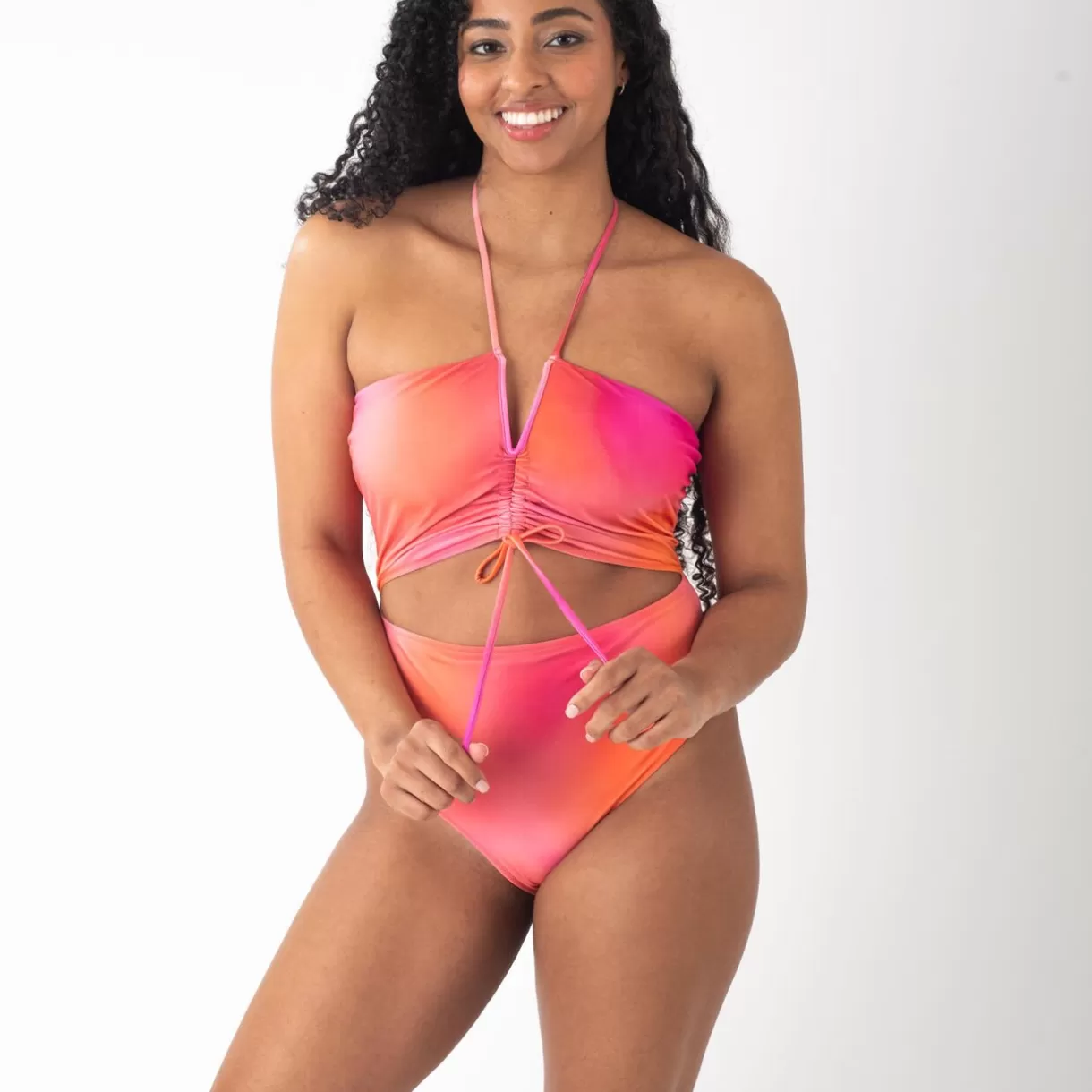 Maillot De Bain Poitrine Généreuse (e, F Et G) | Maillot De Bain 1 Pièce<GALAXIE MAILLOT 1P MICRO TIE & DYE ROSE