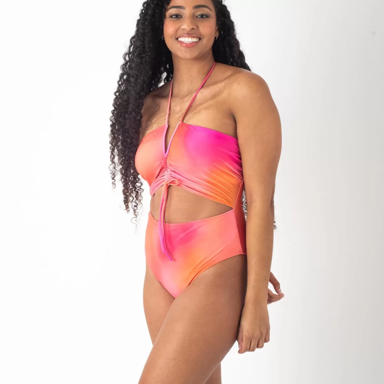 Maillot De Bain Poitrine Généreuse (e, F Et G) | Maillot De Bain 1 Pièce<GALAXIE MAILLOT 1P MICRO TIE & DYE ROSE