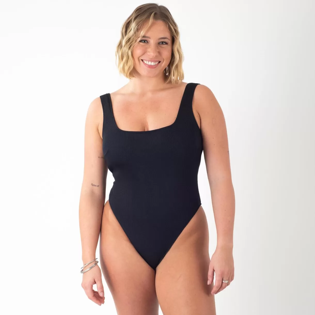 Maillot De Bain Poitrine Généreuse (e, F Et G) | Maillot De Bain 1 Pièce<GAZELLE 1P MAILLE GAUFREE NOIR