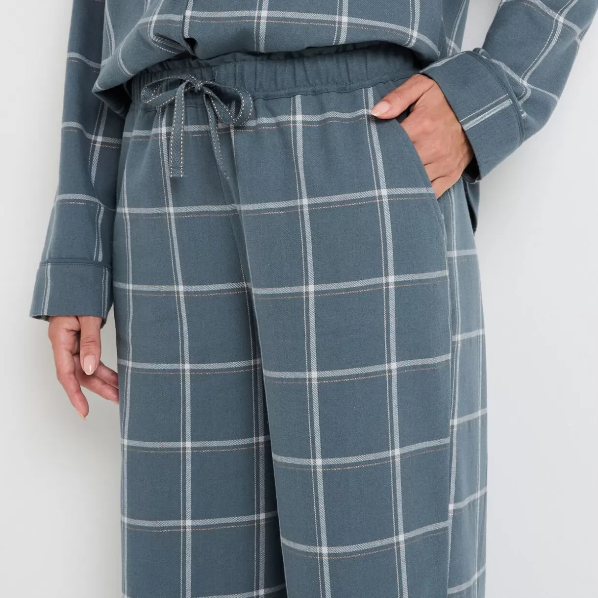 Bas De Pyjama | Pyjama<FAMILLE PANTALON À CARREAUX FLANELLE MULTICO BLEU MULTICOBLEU