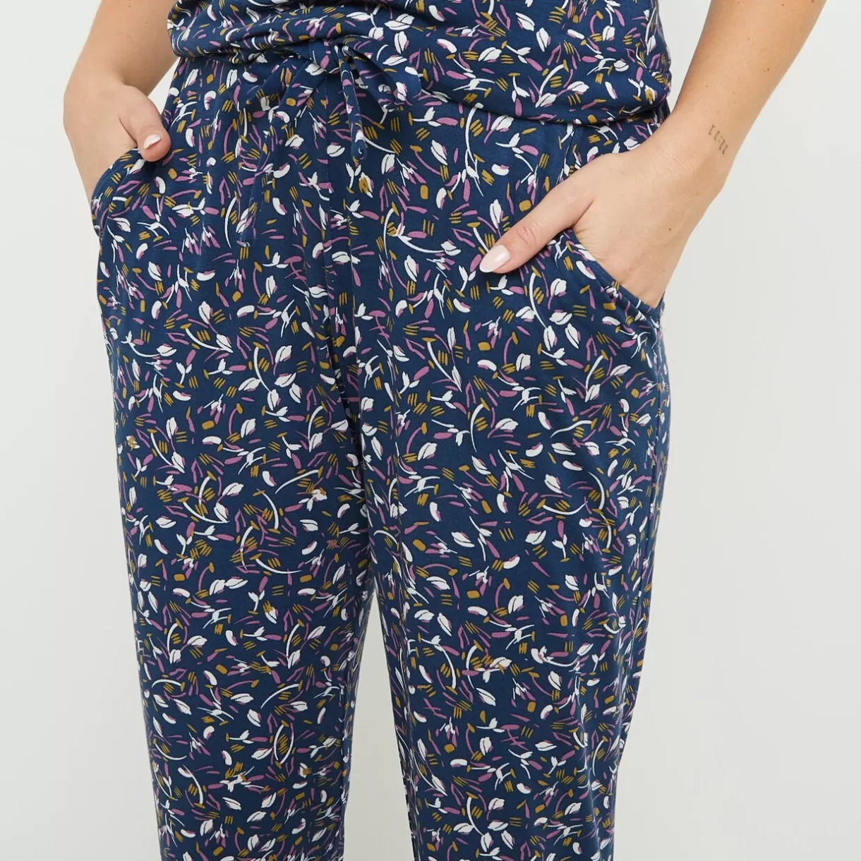 Bas De Pyjama | Pyjama<CAMILLE PANTALON DE PYJAMA MULTICO BLEU MULTICOBLEU