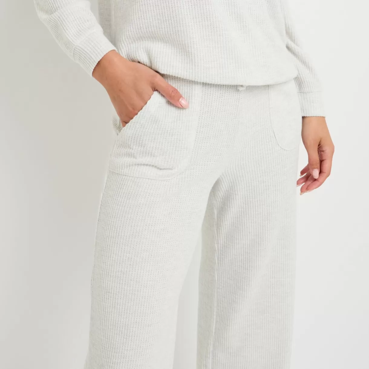 Bas De Pyjama | Pyjama<GAUFRETTE PANTALON GRIS CLAIR GRISCLAIR