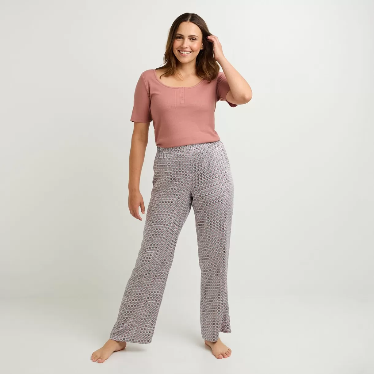 Bas De Pyjama | Pyjama<FELICITE PANTALON MULTICO ROSE MULTICOROSE