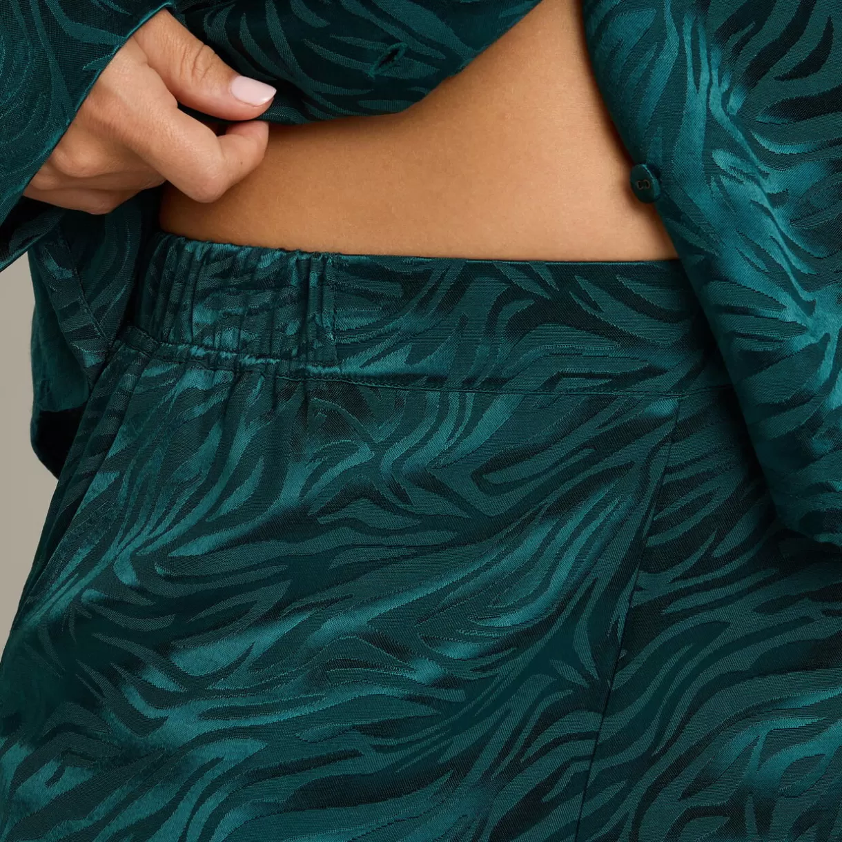 Bas De Pyjama | Pyjama<FRIMOUSSE PANTALON SATIN VERT FONCE VERTFONCE