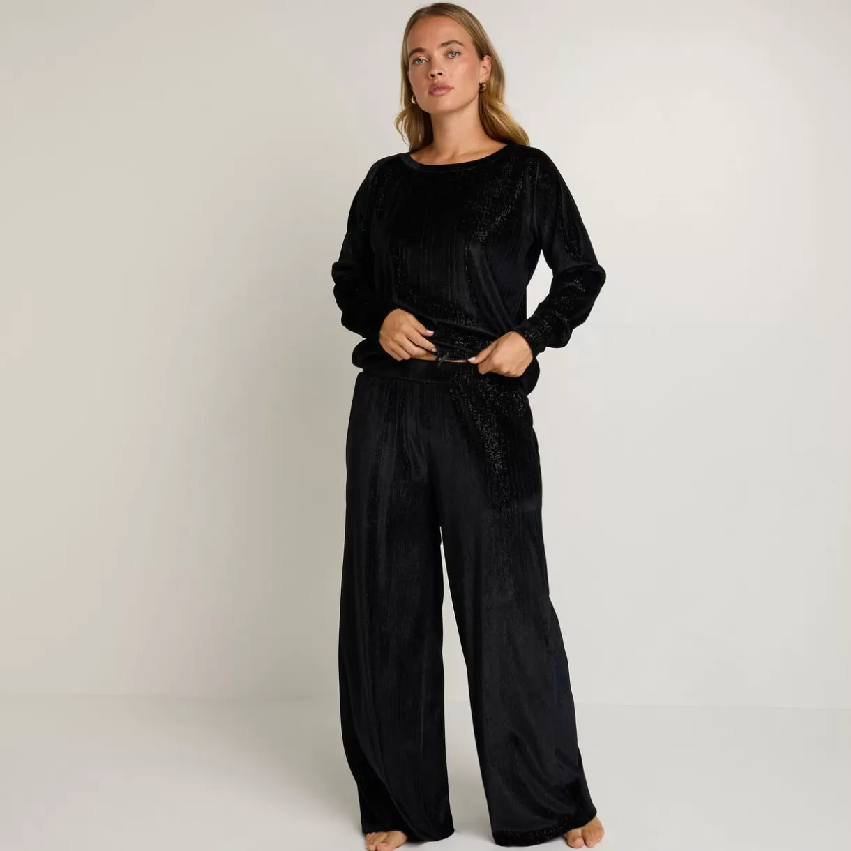 Bas De Pyjama | Pyjama<FILOU PANTALON VELOURS NOIR