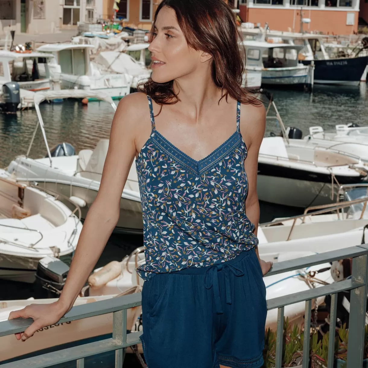 Bas De Pyjama | Pyjama<CAMILLE Short MARINE