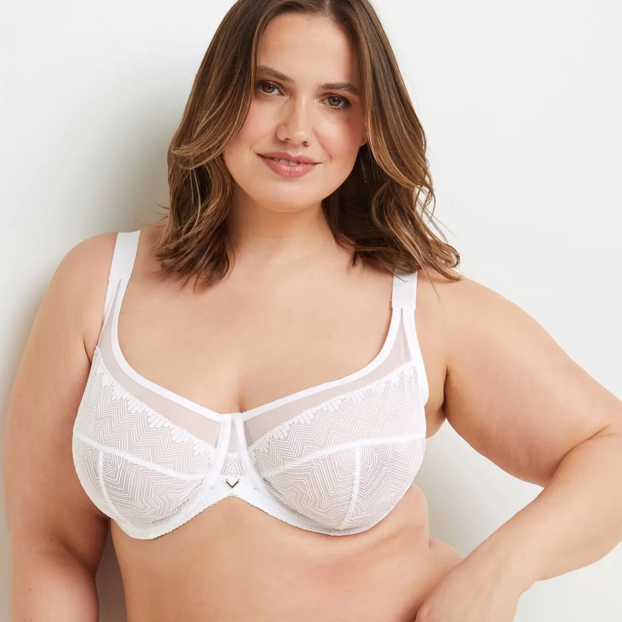 Soutien-gorge Corbeille / Emboîtant<DORIS SOUTIEN GORGE FOULARD GRAND BONNET BLANC