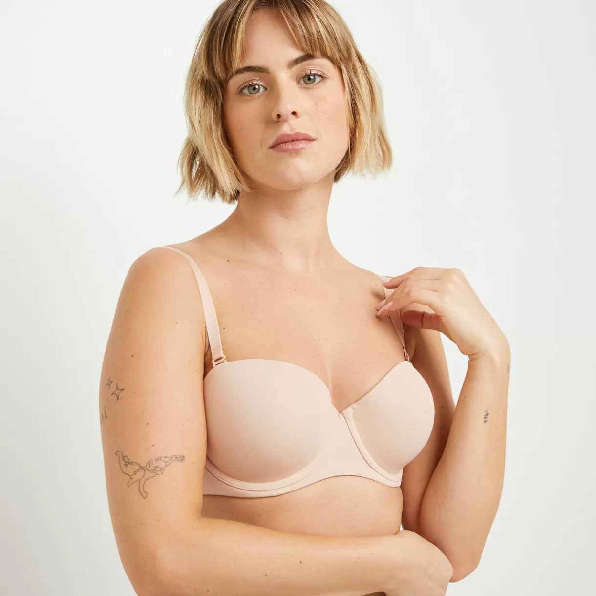 Soutien-gorge Ampliforme / Foulard | Poitrine Généreuse (bonnets E, F Et G)<PERFECT SOUTIEN-GORGE AMPLI BANDEAU MICROFIBRE NATUREL