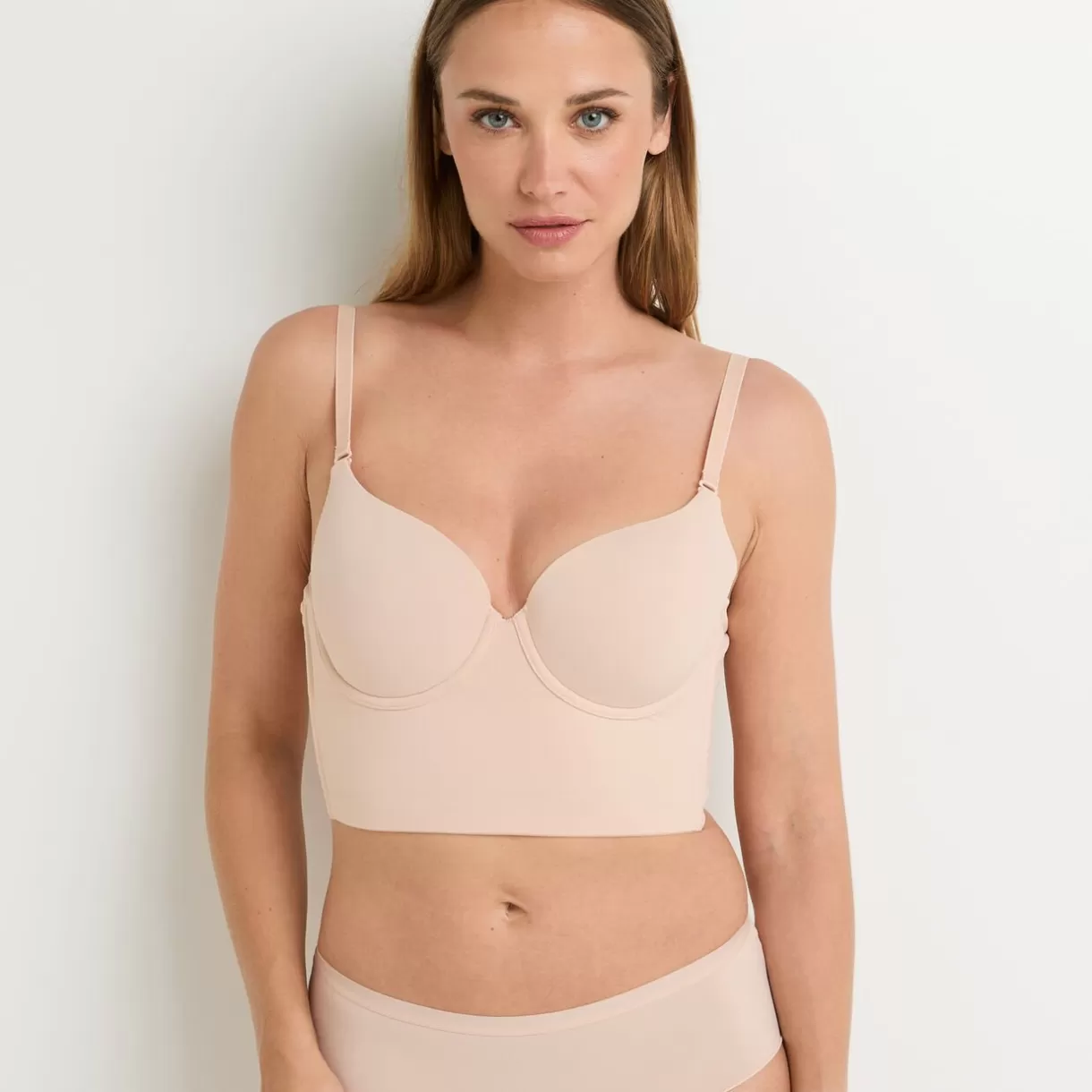 Soutien-gorge Ampliforme / Foulard<PERFECT SOUTIEN-GORGE AMPLI DOS NU MICROFIBRE NATUREL