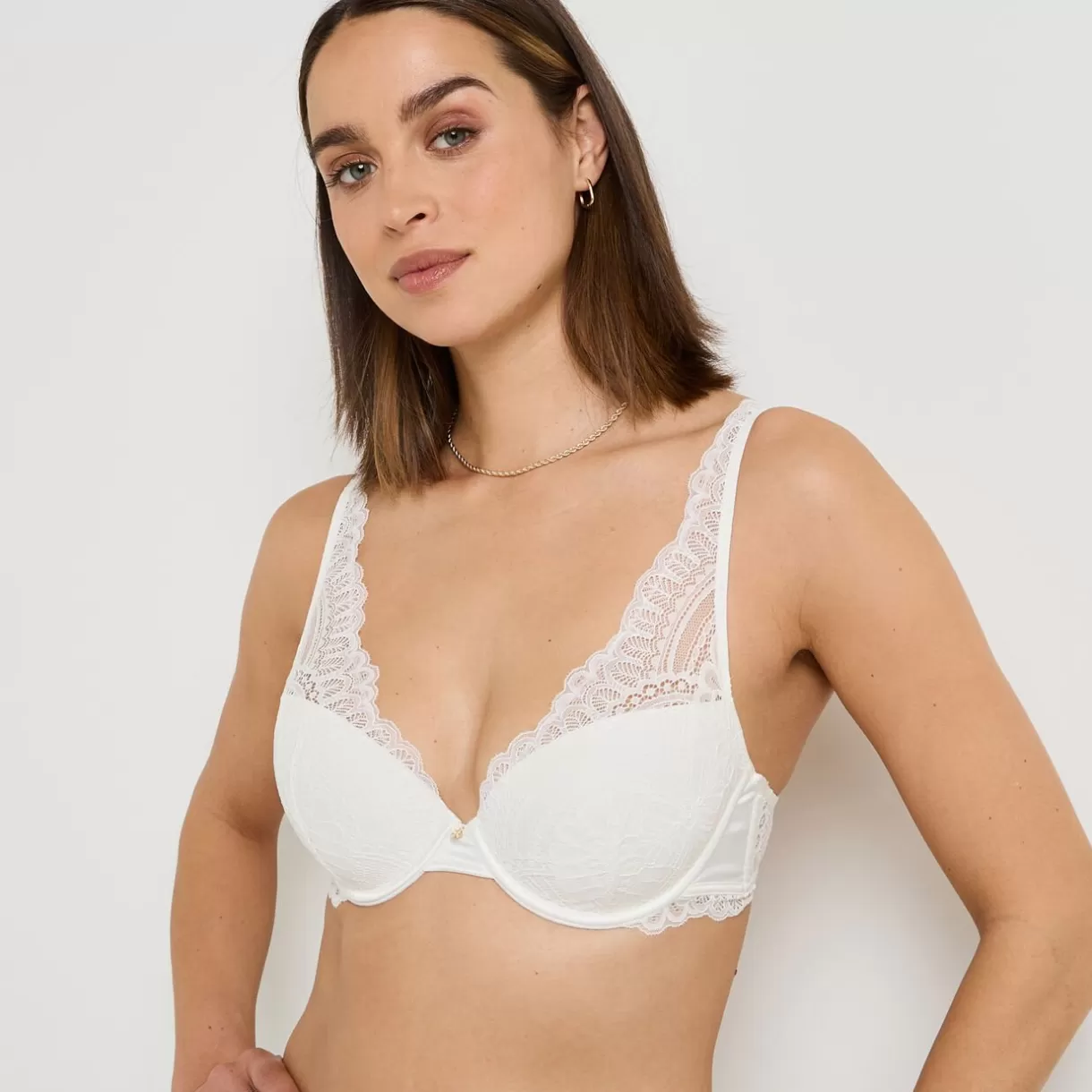 Soutiens-gorge & Bodys Sexy | Soutien-gorge Ampliforme / Foulard<GLADYS SOUTIEN-GORGE AMPLIFORME FOULARD BLANC