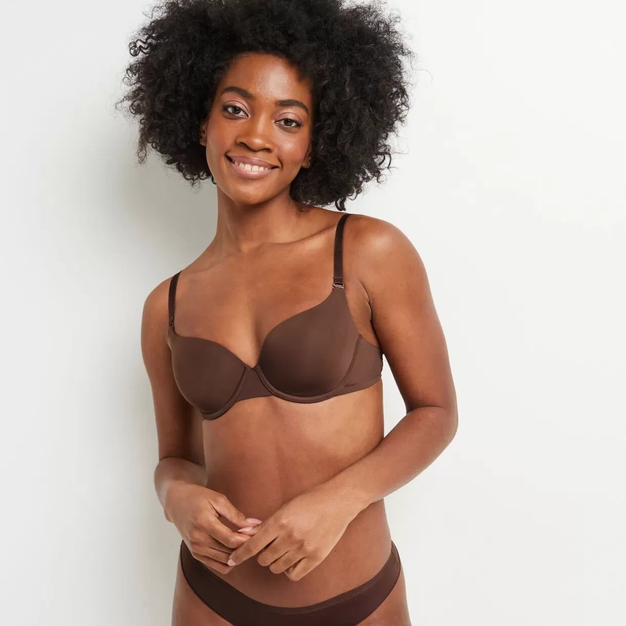 Soutien-gorge Ampliforme / Foulard | Poitrine Généreuse (bonnets E, F Et G)<PERFECT SOUTIEN-GORGE AMPLIFORME MICROFIBRE MARRON