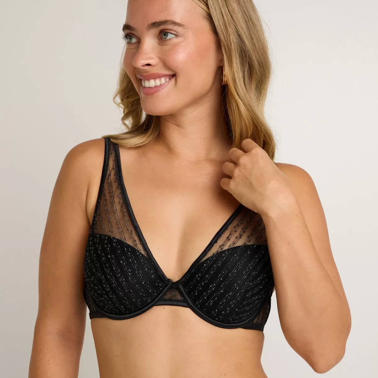 Soutiens-gorge & Bodys Sexy | Soutien-gorge Ampliforme / Foulard<FUZZ SOUTIEN-GORGE AMPLIFORME NOIR