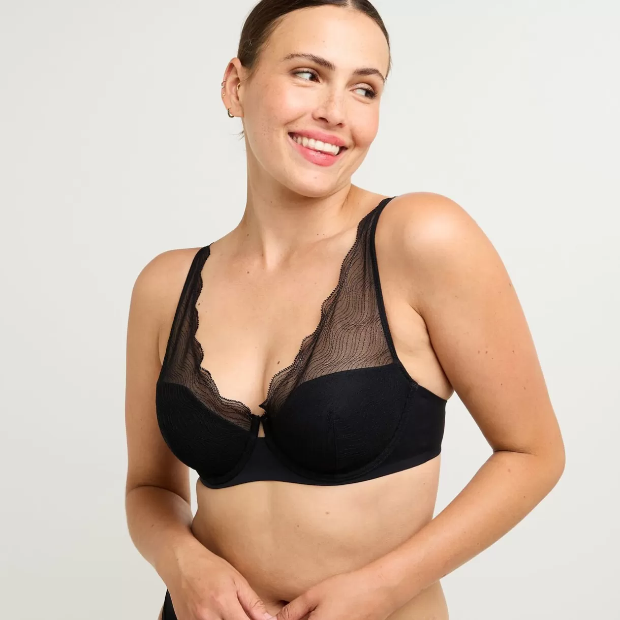 Soutien-gorge Ampliforme / Foulard<FEELING SOUTIEN-GORGE AMPLIFORME NOIR