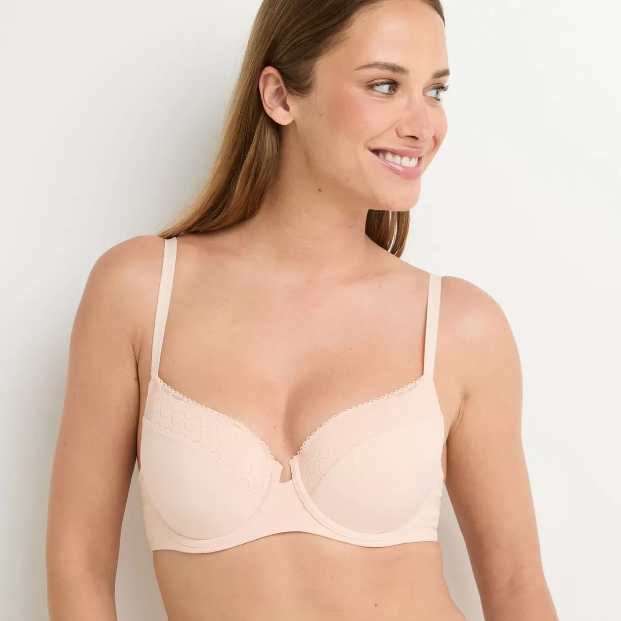 Soutien-gorge Ampliforme / Foulard<FANNY SOUTIEN-GORGE AMPLIFORME POUDRE