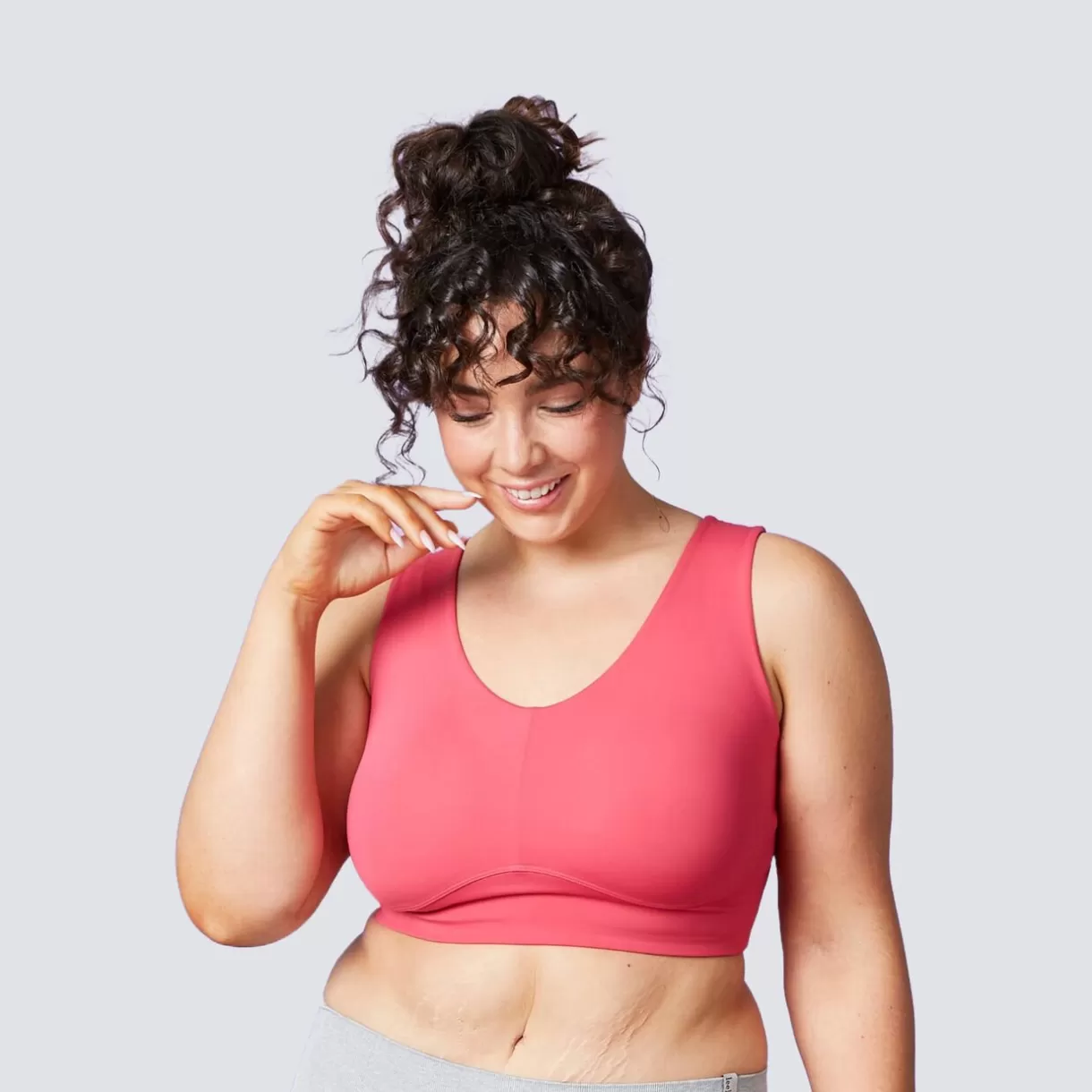 Soutien-gorge Sans-armatures / Triangle | Poitrine Généreuse (bonnets E, F Et G)<BILLIE SOUTIEN-GORGE BRASSIERE CERISE