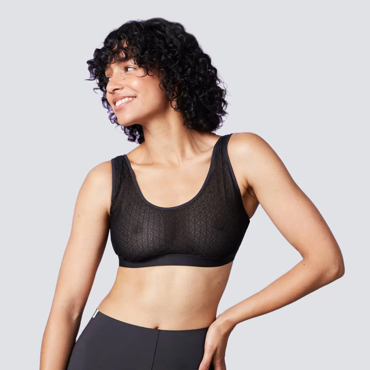 Soutien-gorge Sans-armatures / Triangle<DANCING SOUTIEN-GORGE BRASSIERE DENTELLE NOIR