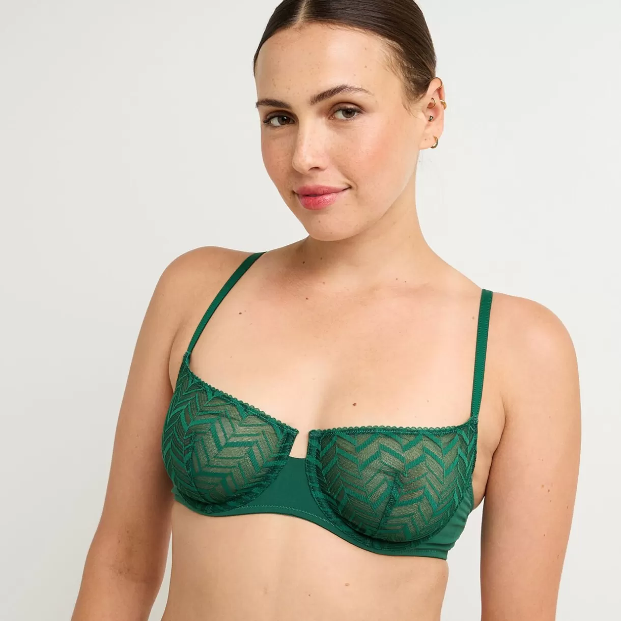 Poitrine Généreuse (bonnets E, F Et G) | Soutien-gorge Corbeille / Emboîtant<FANFAN SOUTIEN-GORGE CORBEILLE VERT FONCE VERTFONCE