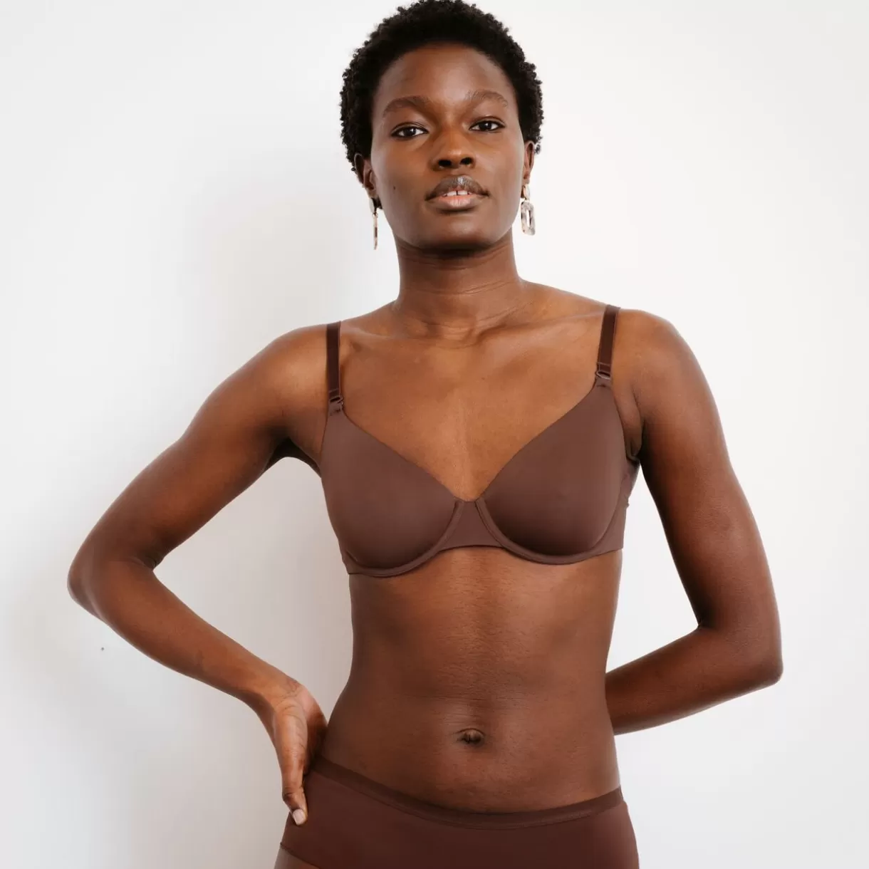 Poitrine Généreuse (bonnets E, F Et G) | Soutien-gorge Corbeille / Emboîtant<PERFECT SOUTIEN-GORGE EMBOITANT MICROFIBRE MARRON