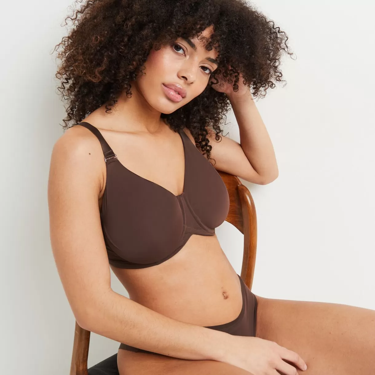 Poitrine Généreuse (bonnets E, F Et G) | Soutien-gorge Corbeille / Emboîtant<PERFECT SOUTIEN-GORGE EMBOITANT MICROFIBRE MARRON