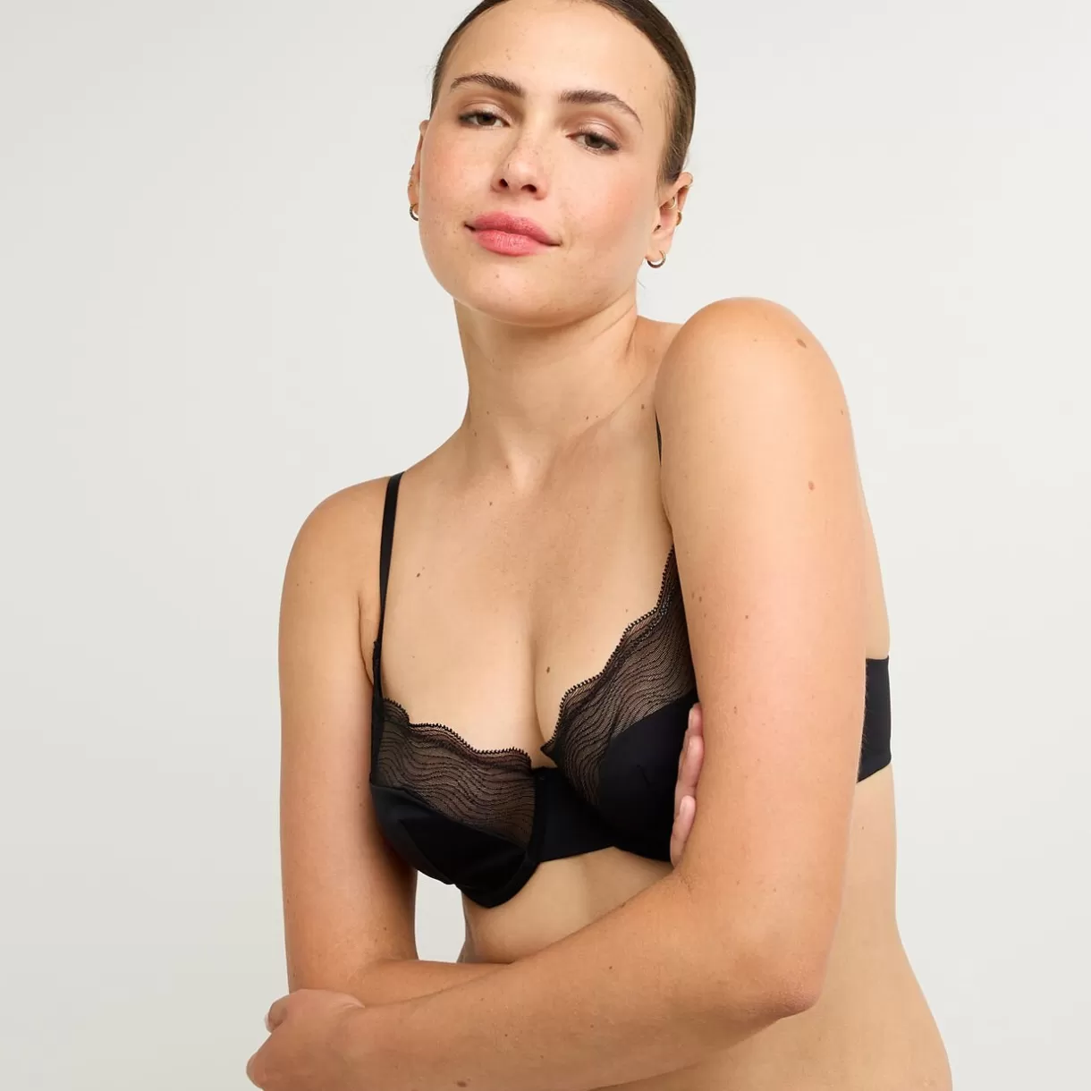 Poitrine Généreuse (bonnets E, F Et G) | Soutien-gorge Corbeille / Emboîtant<FEELING SOUTIEN-GORGE EMBOITANT NOIR