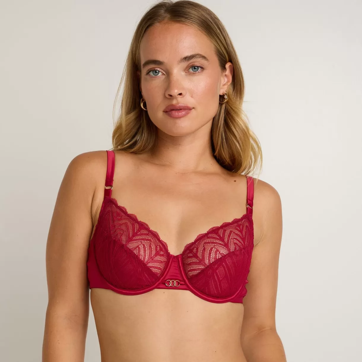 Soutiens-gorge & Bodys Sexy | Soutien-gorge Corbeille / Emboîtant<FEMME SOUTIEN-GORGE EMBOITANT ROUGE